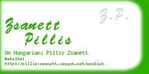 zsanett pillis business card